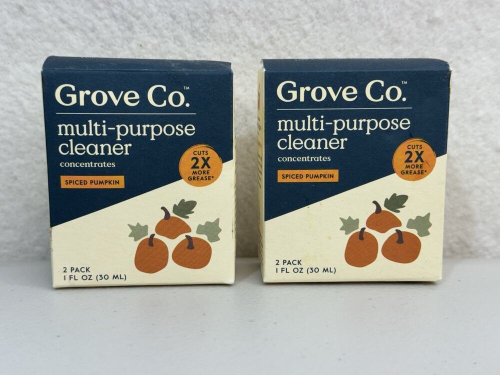 Grove Co. Multi-Purpose Cleaner Spiced Pumpkin 4 Refill Concentrates Plant-based